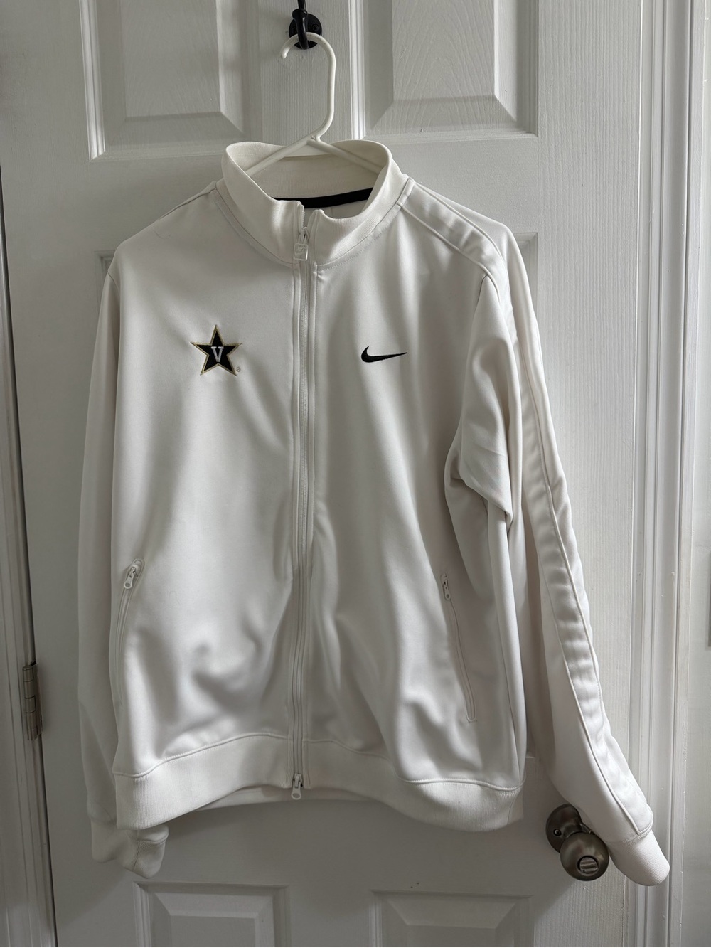 Nike Vanderbilt University White Track Jacket Large L